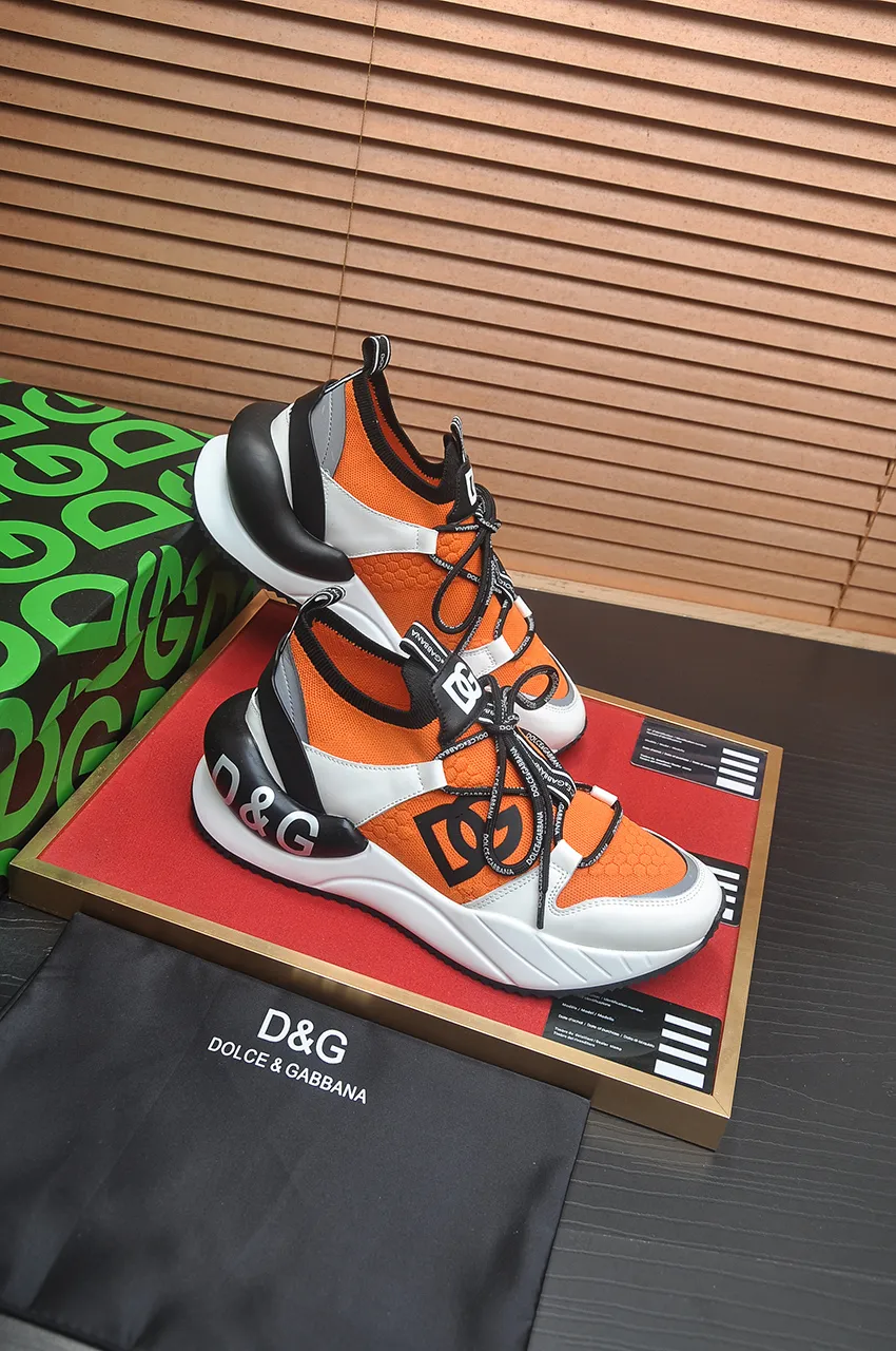 Men's shoes 💰480💶[D&G] High-end quality Product trademark: DG "Dolce & Gabbana*" low-top sneakers Product material: imported ^_^ cowhide upper, cotton silk lining, original outsole Regular size: 38-45 (45 customized)